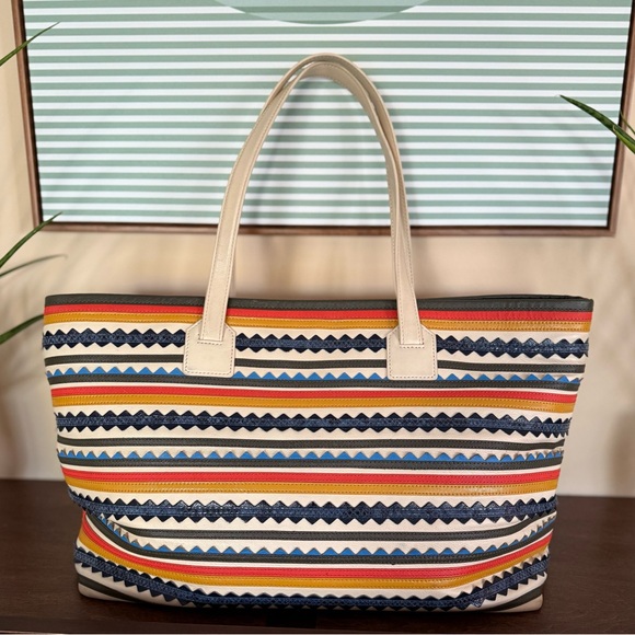 Tory Burch Robinson Zigzag Tote - Picture 4 of 15